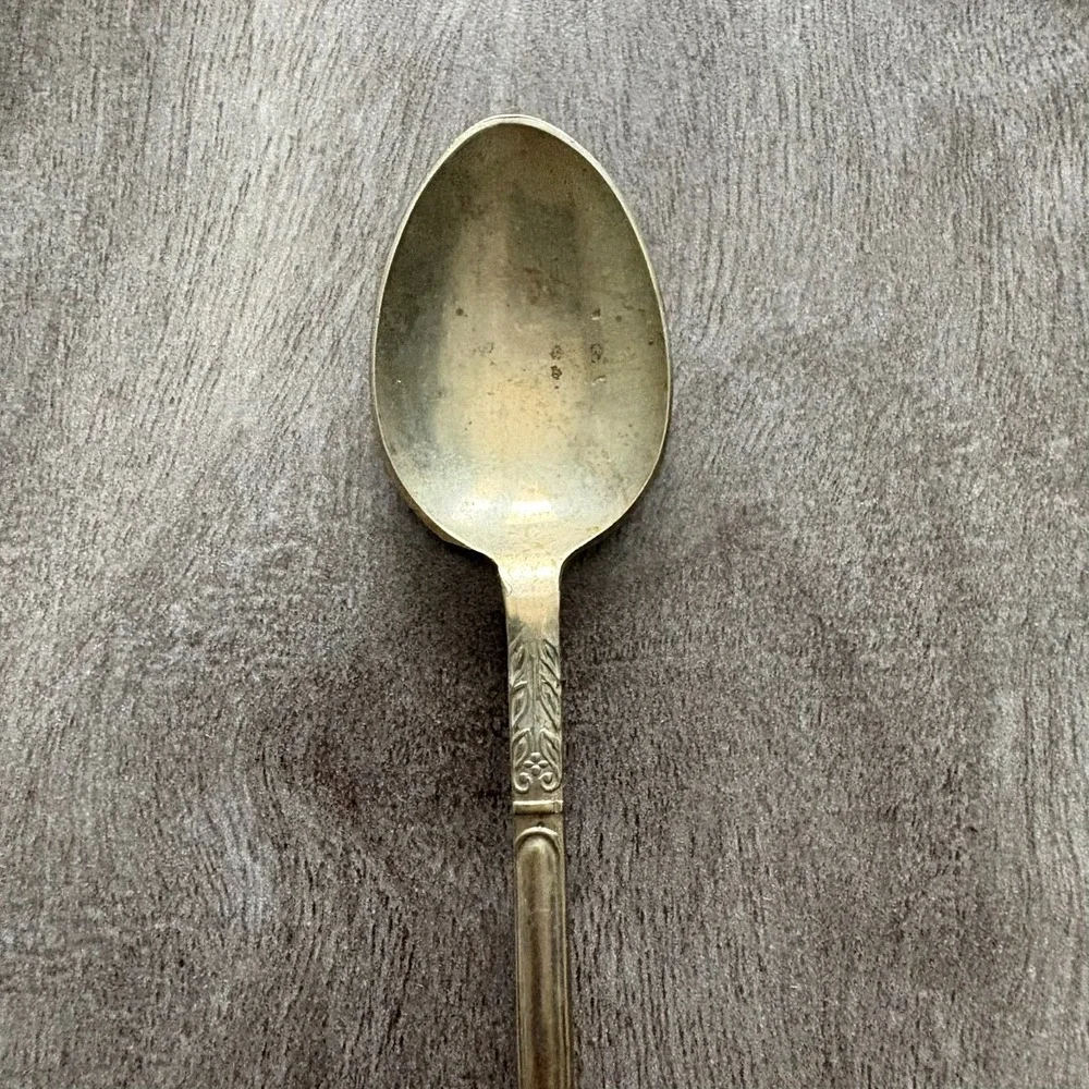 Vintage EPNS Silverplate Teaspoon England Ornate Handle Collectible Flatware